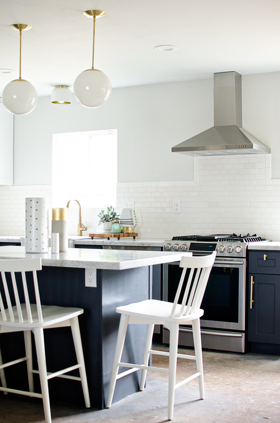 update your kitchen with gold hardware