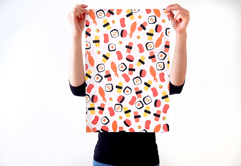 sushi wrapping paper
