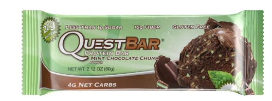 quest mint chocolate chip bar