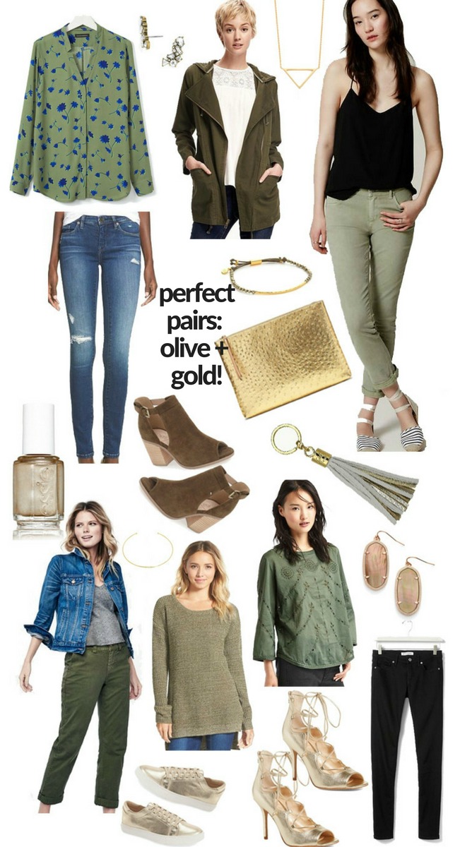 How to style olive and gold for fall