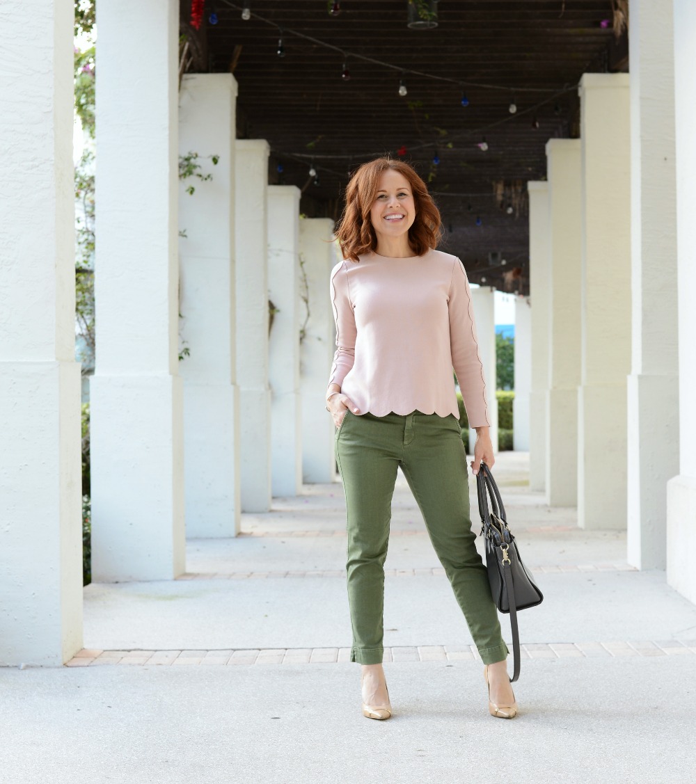 Two ways to wear crop chinos from work to weekend! Click through to see more and where to shop the post! 