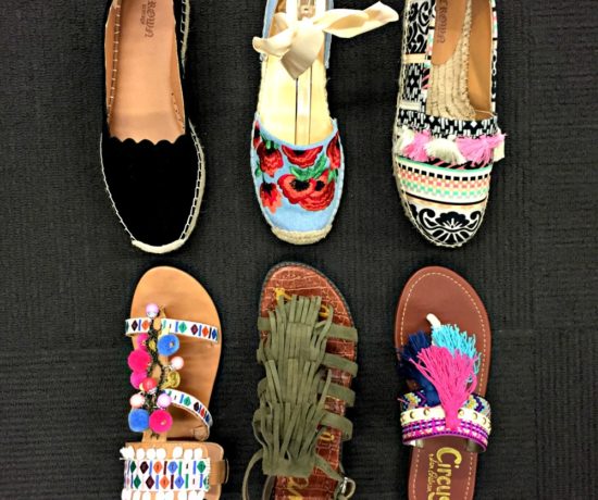 Six pairs of must-have spring footwear, fringe, scallops and pom pom cuteness