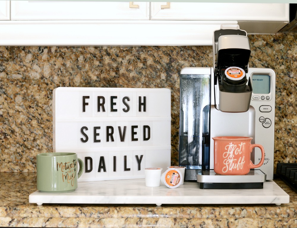 Best tips to make your own cute coffee station, and what you need for a girls morning in // the modern savvy