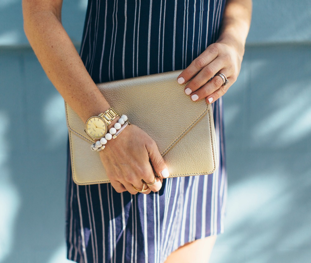 Metallics and stripes for summer // the modern savvy, a life & style blog