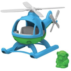 Recycled plastic helicopter, "green" toy