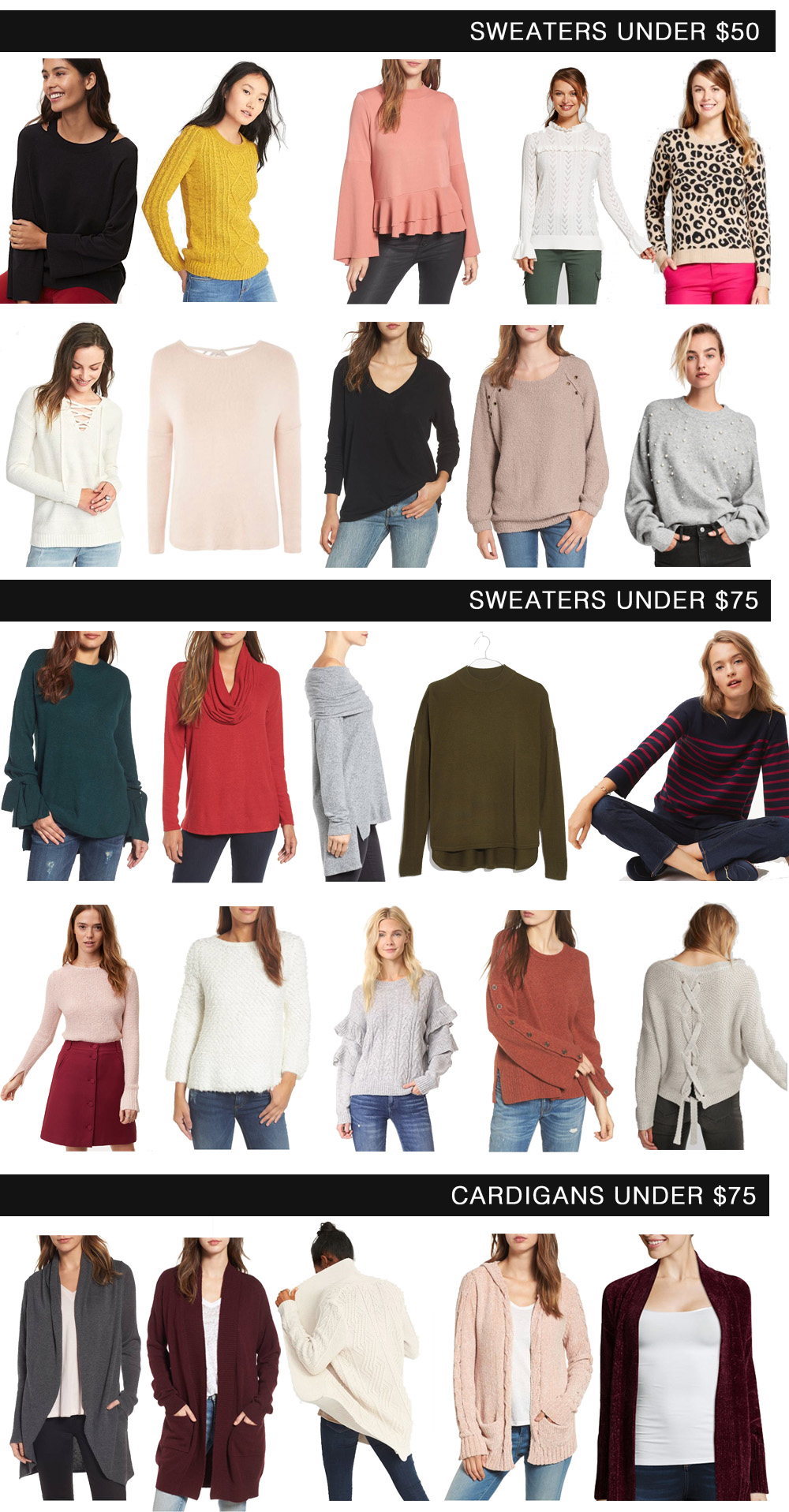 25 Awesome Sweaters Under $75 // the modern savvy, a life & style blog