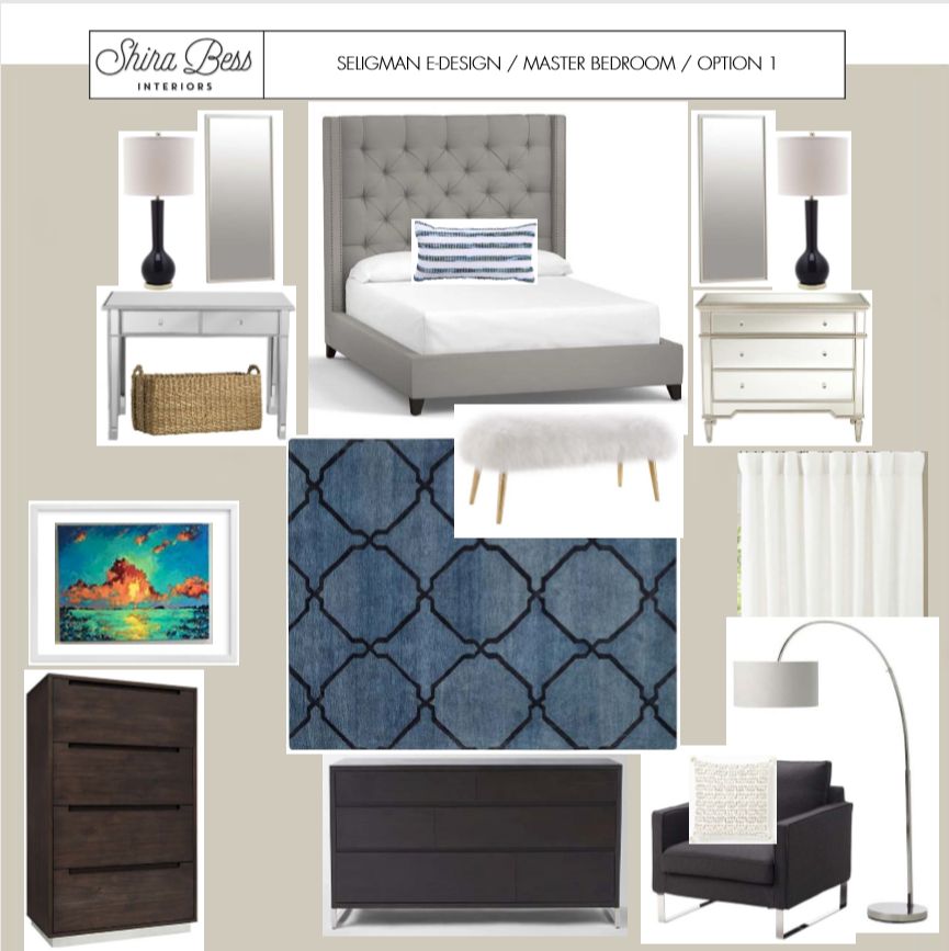 Shira Bess Interiors Master Bedroom Redesign by popular Florida style blogger The Modern Savvy