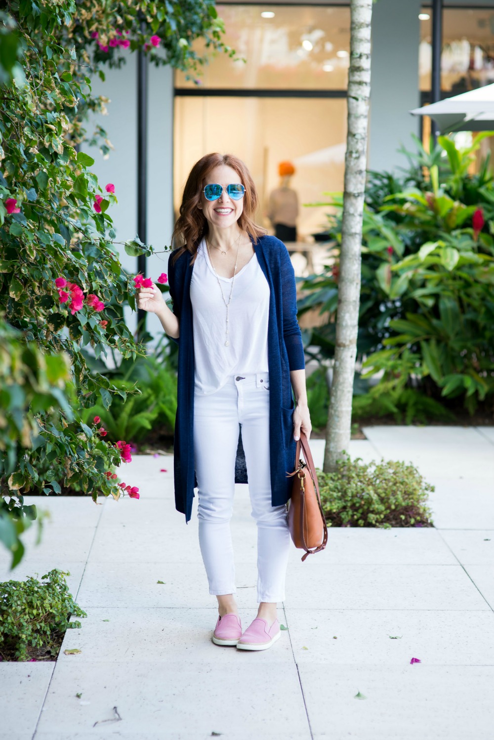 How to style a white tee and jeans - White Tee and Jeans outfit by popular Florida style blogger The Modern Savvy