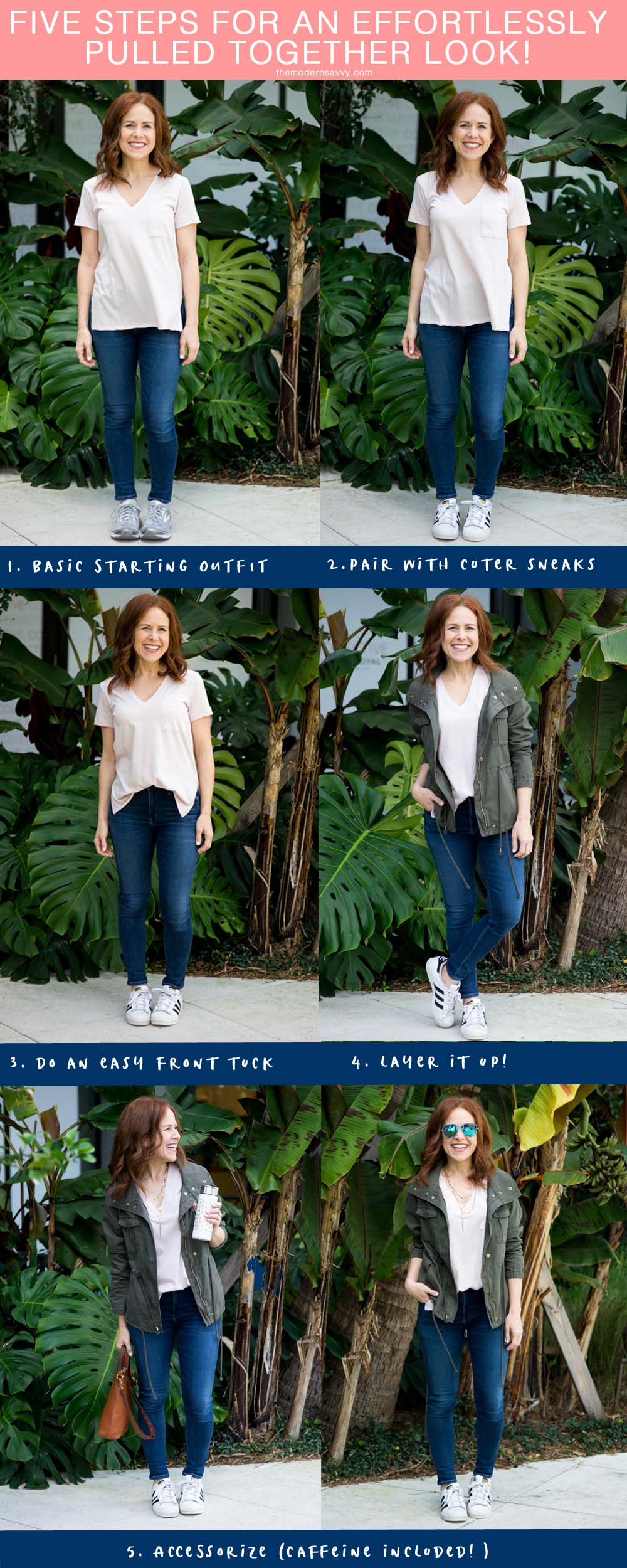 Five Steps to Creating a Pulled Together Casual Weekend look (perfect for mom on the go, too!) // the modern savvy by popular Florida style blogger The Modern Savvy