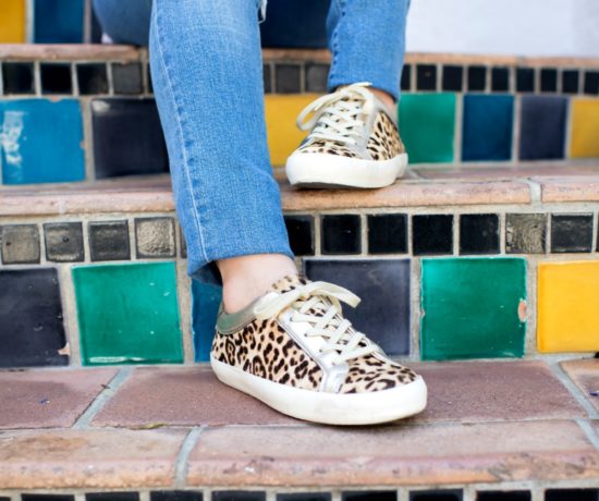 leopard sneakers, footwear, for a casual weekend, mom-friendly outfit // the modern savvy, a west palm beach life & style blog