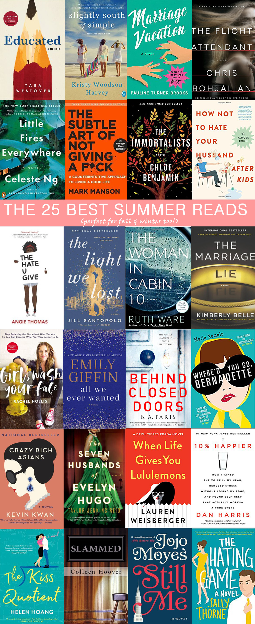 The 25 Best Books to Read this Summer (and into the fall, too!) // the modern savvy, a life & style blog - The 25 Best Summer Reads featured by popular Florida lifestyle blogger, The Modern Savvy