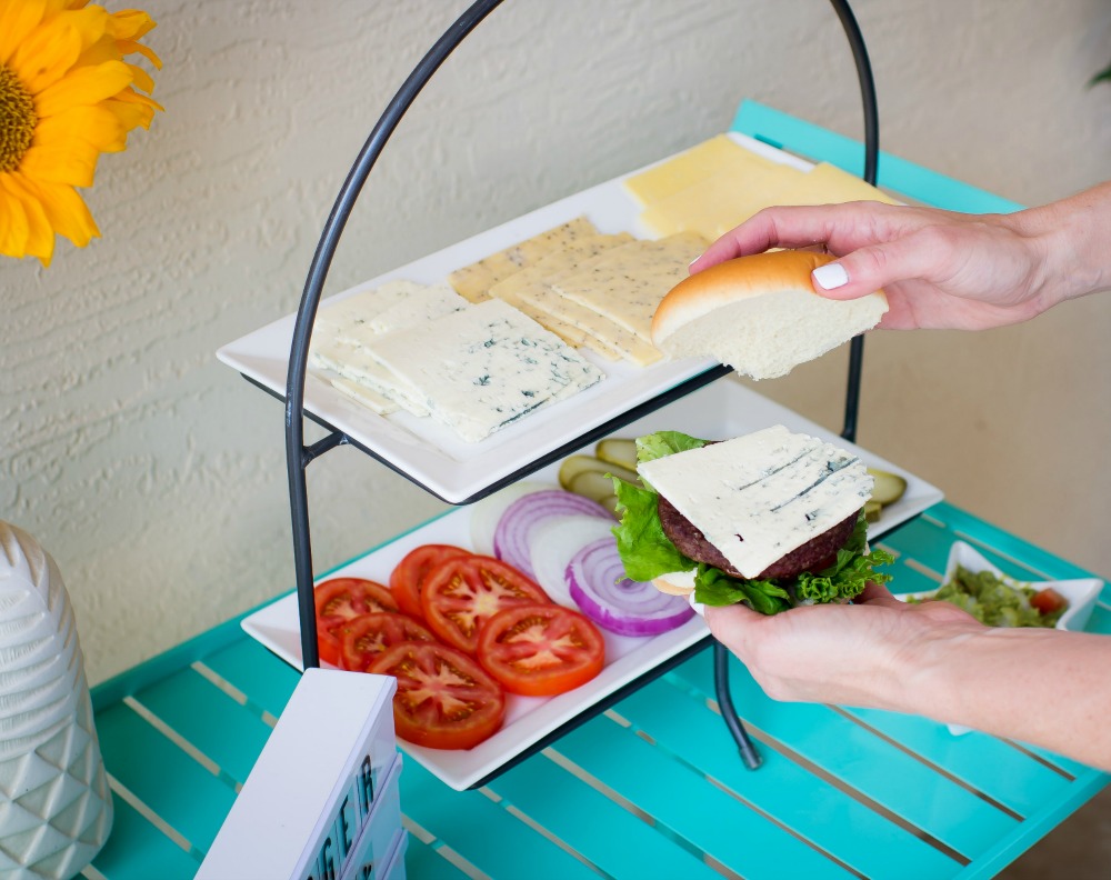 Make Your Own Burger Bar with Castello Cheese featured by popular Florida lifestyle blogger The Modern Savvy