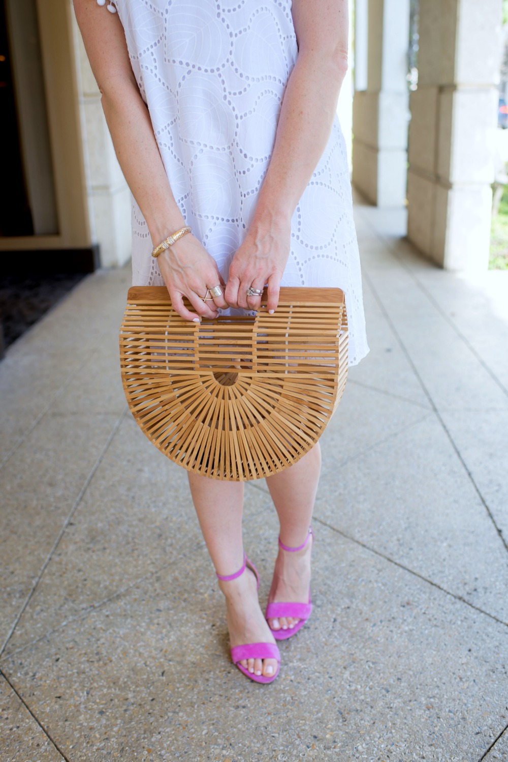 The summer "it" bag, the Cult Gaia, look for less // the modern savvy - The Little White Dress featured by popular Florida style blogger, The Modern Savvy