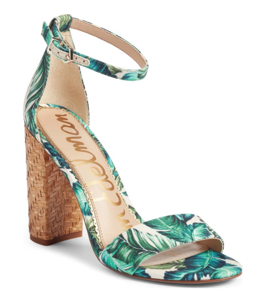 Sam Edelman Yaro Heels in palm print - Alyson's Current Favorites // June 2018, featured by popular Florida style blogger, The Modern Savvy