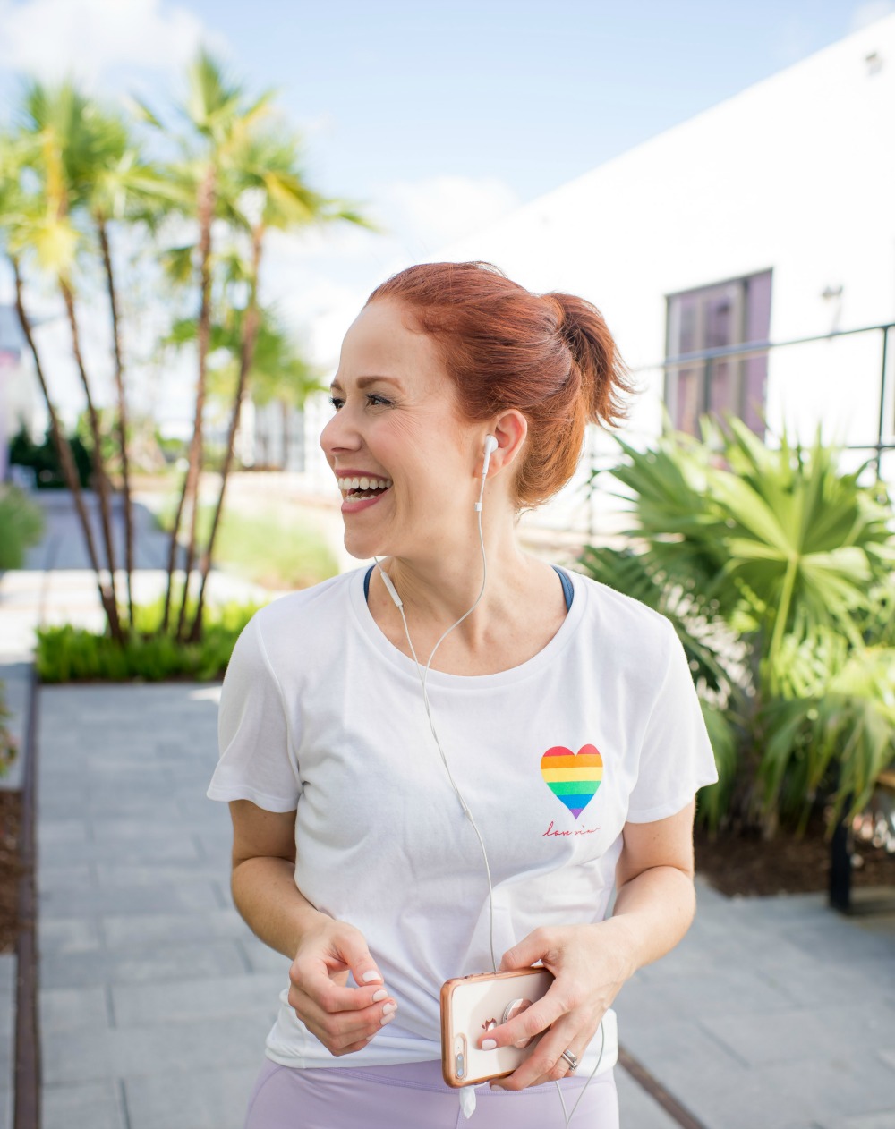 Love is Love tee // Working out in West Palm Beach - - Workout Vibes + Why You Deserve to Invest In Yourself featured by popular Florida lifestyle blogger The Modern Savvy
