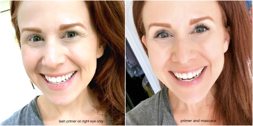 Before and after with lash primer - Why You Should Use a Lash Primer featured by popular Florida beauty blogger The Modern Savvy