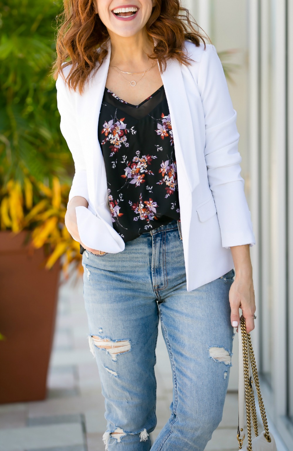 Gucci | Nordstrom | H&M | Abercrombie | Blazer | Casual | Night Out Outfit Formula featured by top Florida fashion blog The Modern Savvy