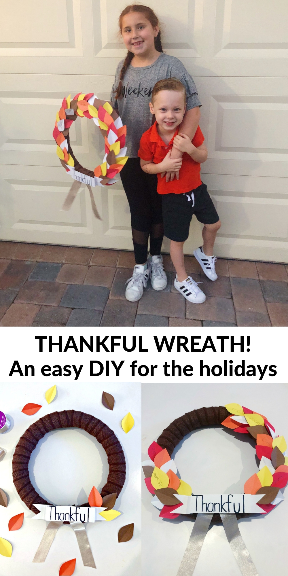 Thankful | Gratitude | #artsandcrafts #diy | DIY Thanksgiving Wreath featured by top Florida lifestyle blog The Modern Savvy