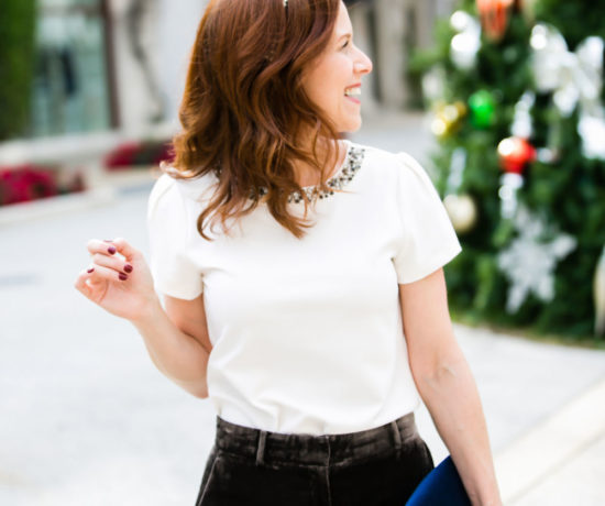 What to wear this holiday season // florida lifestyle blogger, alyson seligman, on worth avenue, palm beach #holidayparty #momstyle