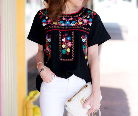 Embroidered top from Amazon // Best Amazon Tops for Spring under $30