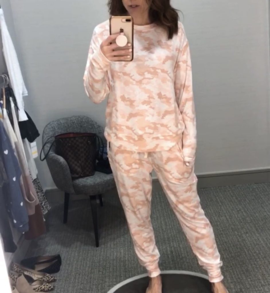 Nordstrom Anniversary Sale 2019: Fitting Room Try-On Session & My Favorite Under $100 finds! by popular Florida fashion blog, The Modern Savvy: image of woman inside a Nordstrom dressing room wearing a BP Cozy Top, BP and BP Cozy Joggers. 