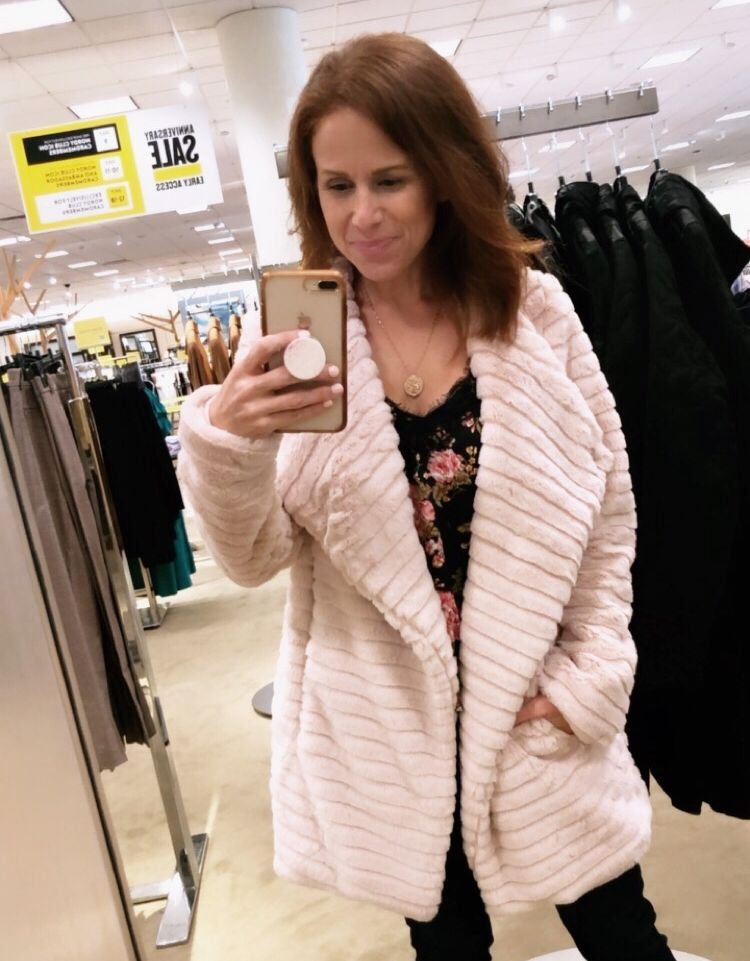 Nordstrom Anniversary Sale 2019: Fitting Room Try-On Session & My Favorite Under $100 finds! by popular Florida fashion blog, The Modern Savvy: image of woman wearing a blush BB Dakota coat.