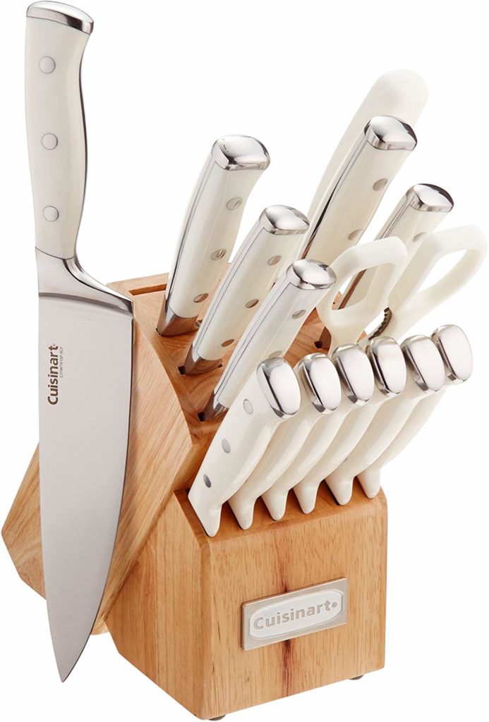 Alyson's Current Favorites // September 2019 by popular Florida life and style blog, The Modern Savvy: image of Cuisinart knife set in white.