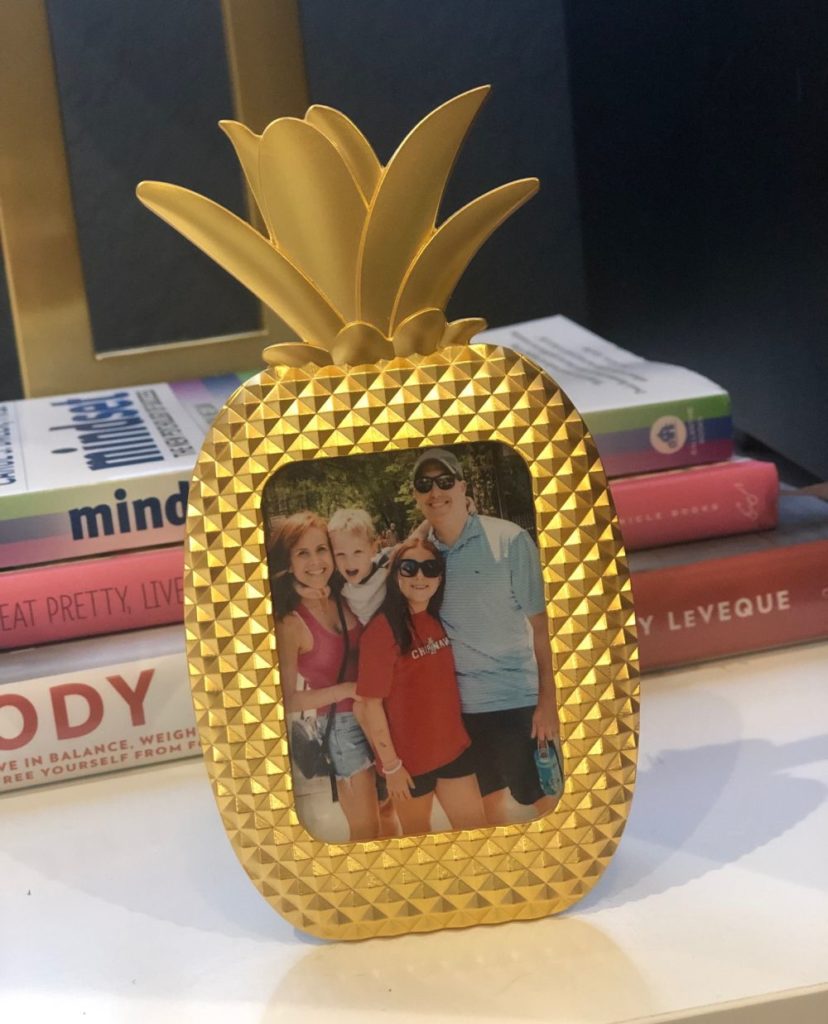What to Get at the Lilly Pulitzer After Party Sale by popular Florida fashion blog, The Modern Savvy: image of a Lilly Pulitzer Pineapple picture frame.